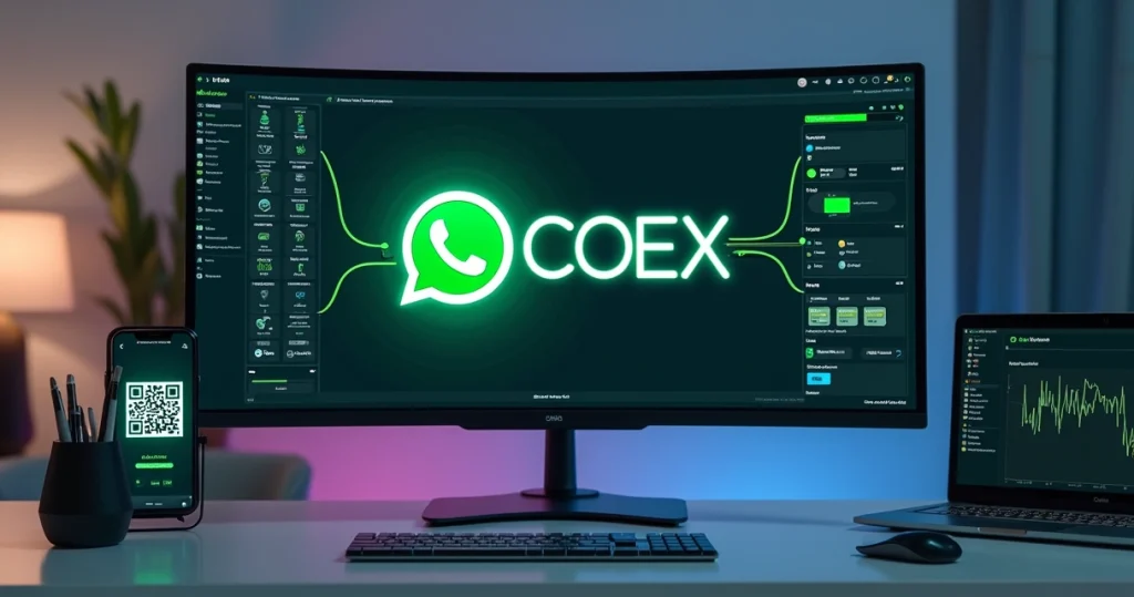 Painel com integrações entre API oficial do WhatsApp COEX e sistemas internos