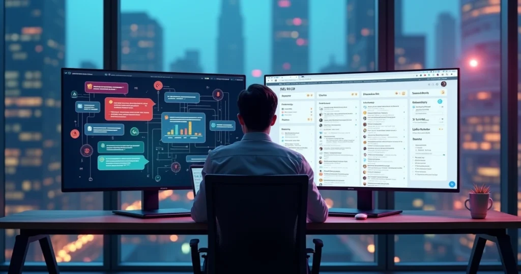 Comparação visual entre chatbot e FAQ para atendimento digital em 2026